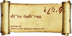 Áts György névjegykártya
