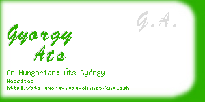 gyorgy ats business card